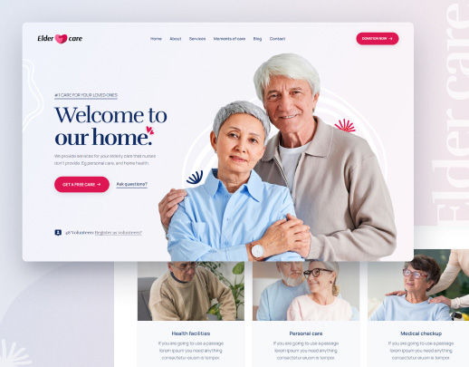 Vista previa del diseño Cuidado de adultos mayores
