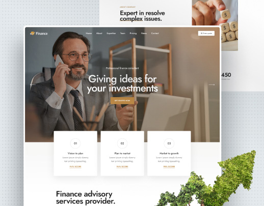 Vista previa del diseño Finanzas